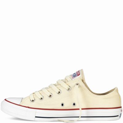 Converse Chuck Taylor All Star Classic Low Tops Mens - Beige White Shoes (689RPXNT)
